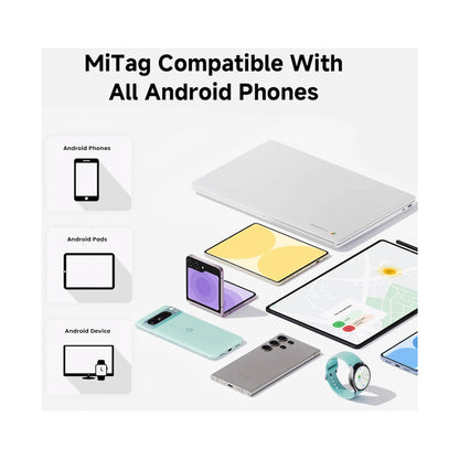MiTag Android Tag with Keyring - 4 Pack