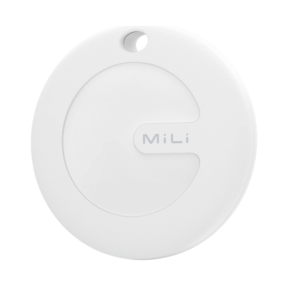 MiTag Apple-Compatible Tag with Leather Keychain Accessory - 1 Pack