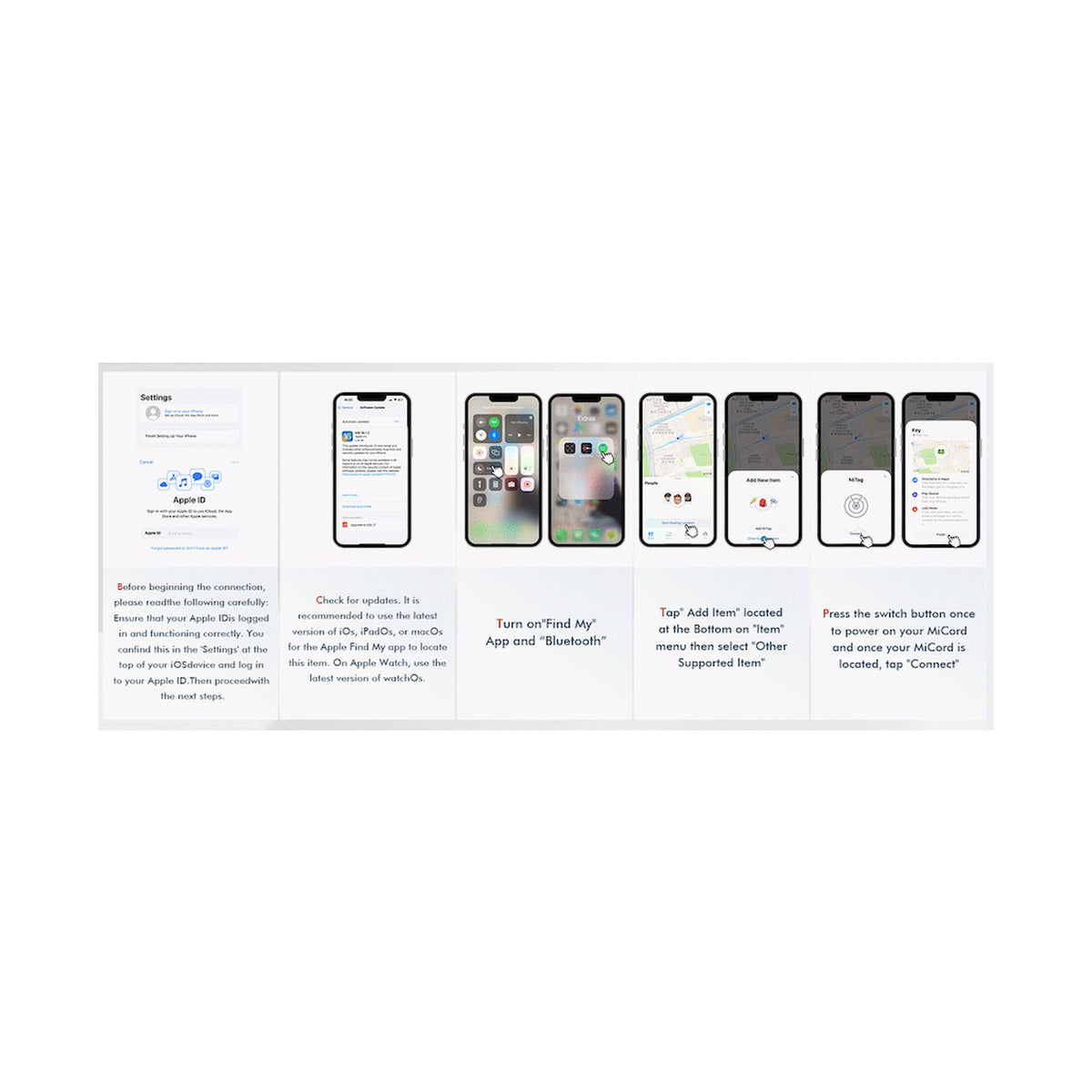 MiTag Apple-Compatible Tag with Leather Keychain Accessory - 1 Pack