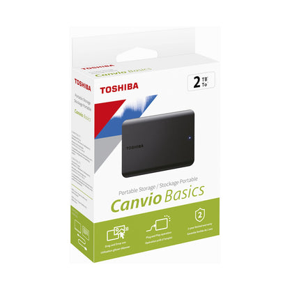 Toshiba Canvio Basics 2TB 2.5" USB 3.2  Black
