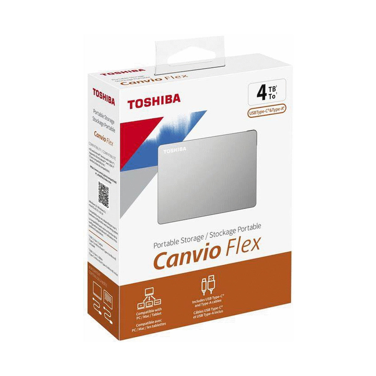 Toshiba Canvio Flex 4TB Silver 2.5"