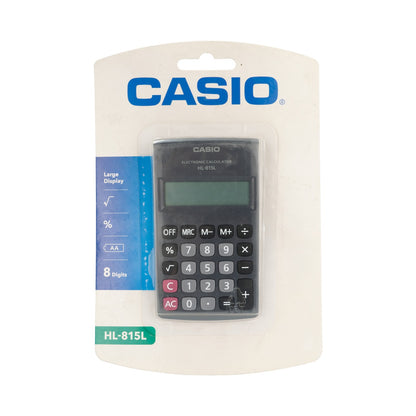 Casio HL 815 Pocket Calculator - Black