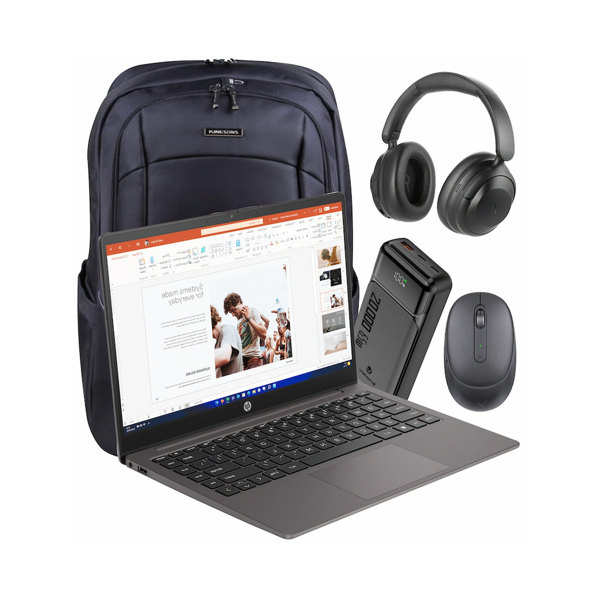 HP Laptop CU3K6ES#ACQ - 245 G10 14-inch 8GB/256GB Win11 Bag+Mouse+Headphone+PB