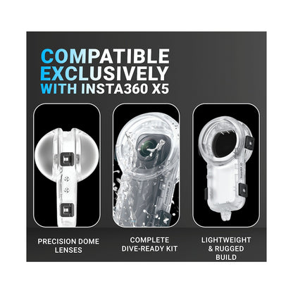 Insta360 X5 Invisible Dive Case Clear