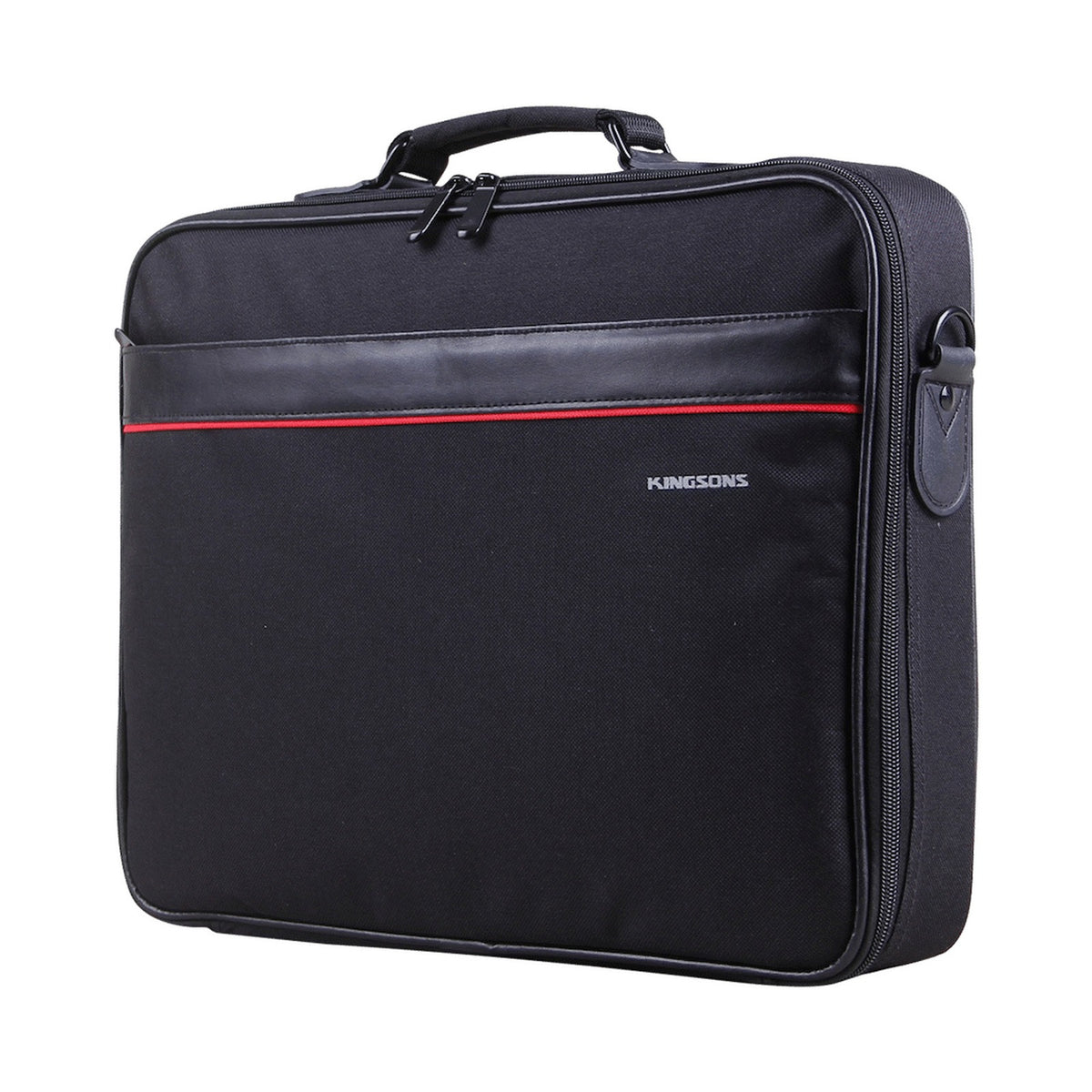 Kingsons 15.6" Black Shoulder Bag - Office Series