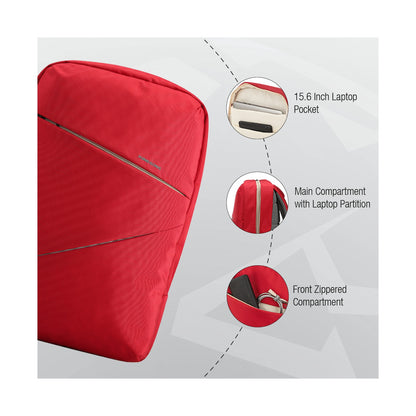 Kingsons Arrow Series Laptop Backpack Red