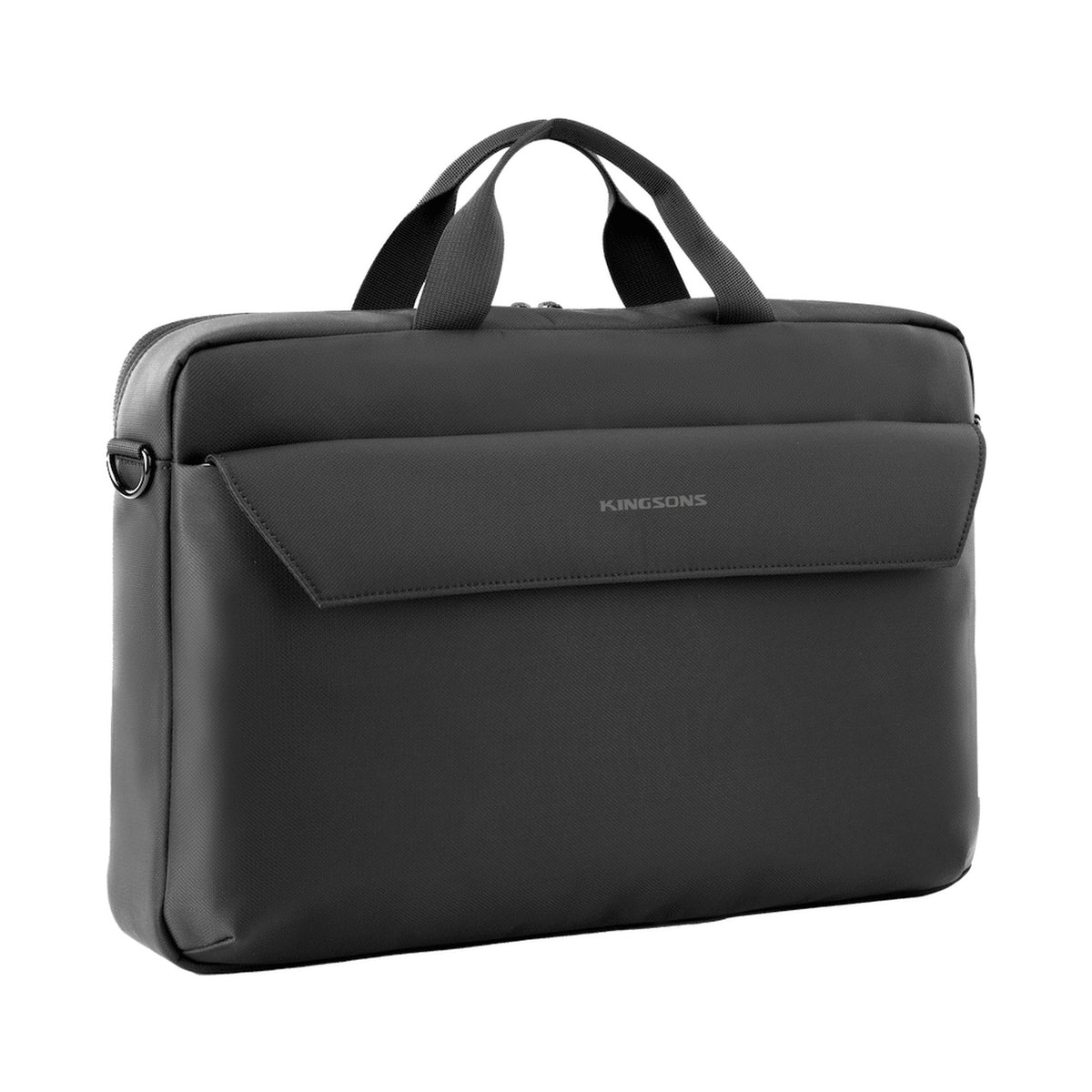 Kingsons Intent Series 15.6" Laptop Shoulder Bag - Black