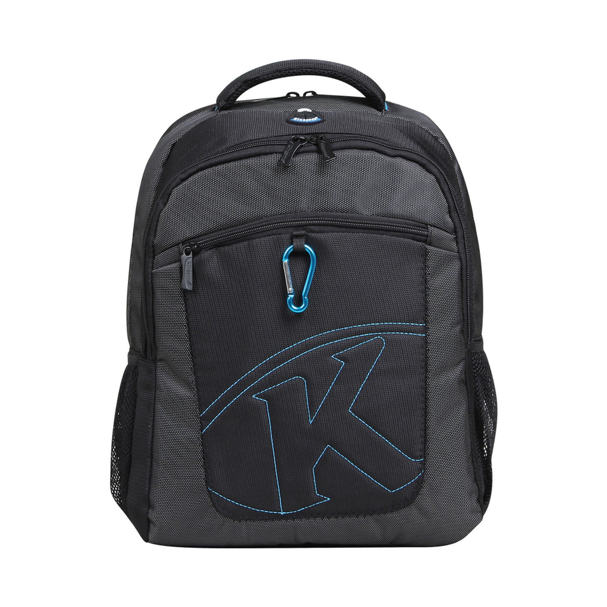 Kingsons 15.6" black laptop backpack with key chain