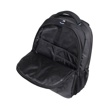Kingsons 15.6" black laptop backpack with key chain