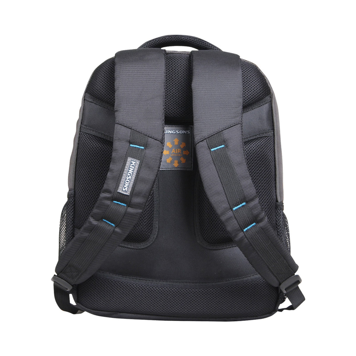 Kingsons 15.6" black laptop backpack with key chain