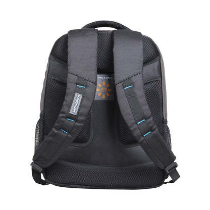 Kingsons 15.6" black laptop backpack with key chain