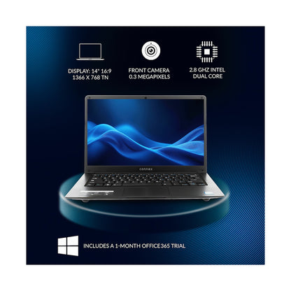 Horizon X Laptop- Connex 14" Celeron N4020 4/256 SSD W11H - BK
