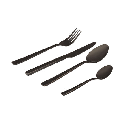 Legend Premium Cutlery Set 16pce Black