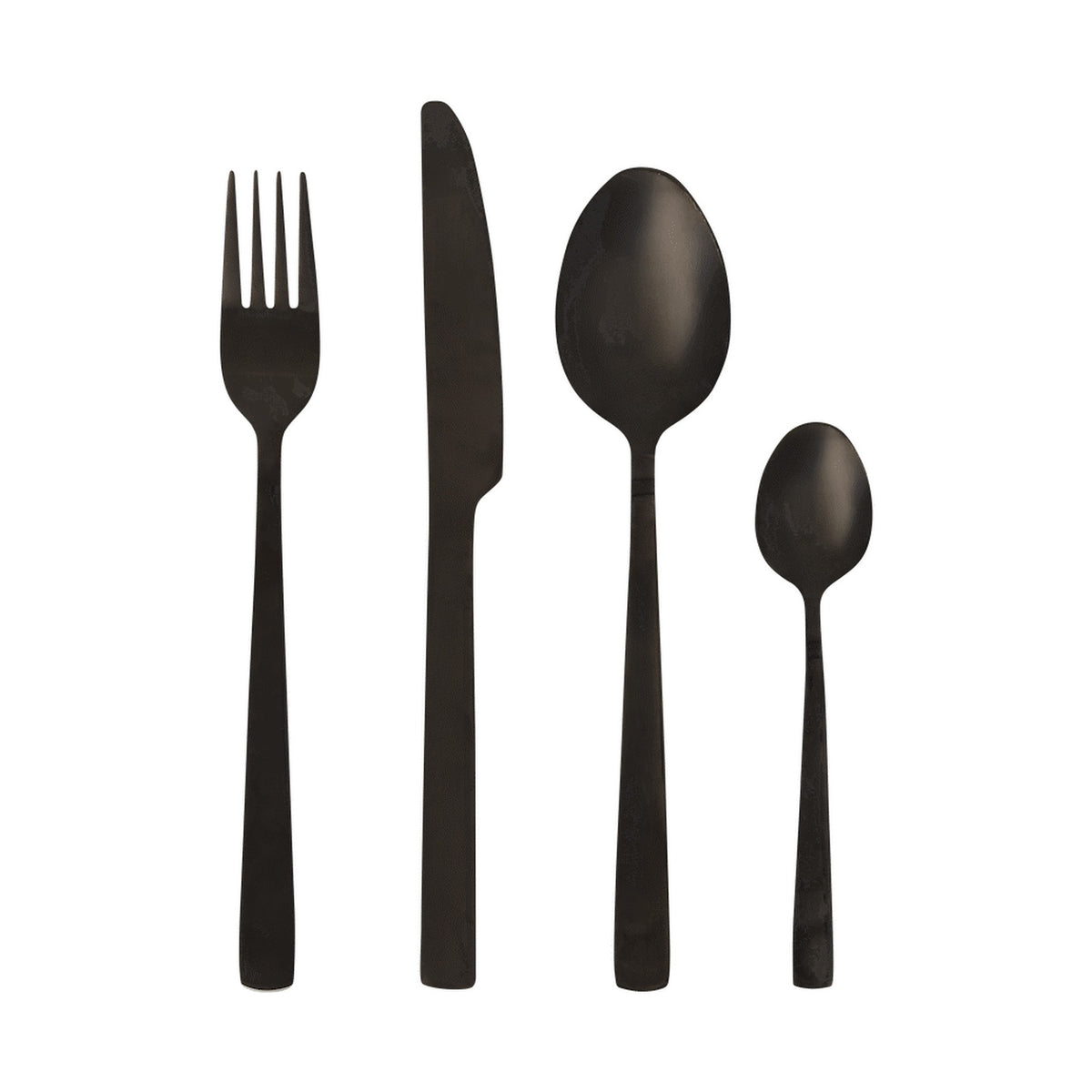 Legend Premium Cutlery Set 16pce Black