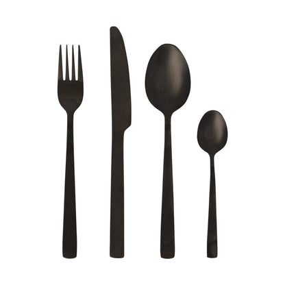 Legend Premium Cutlery Set 16pce Black