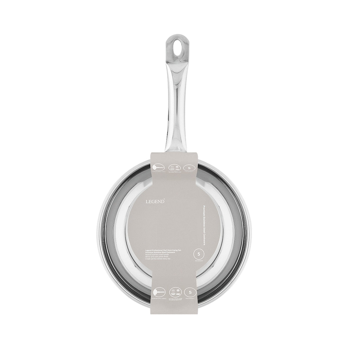Legend Prof Chef 24cm st/st frying pan