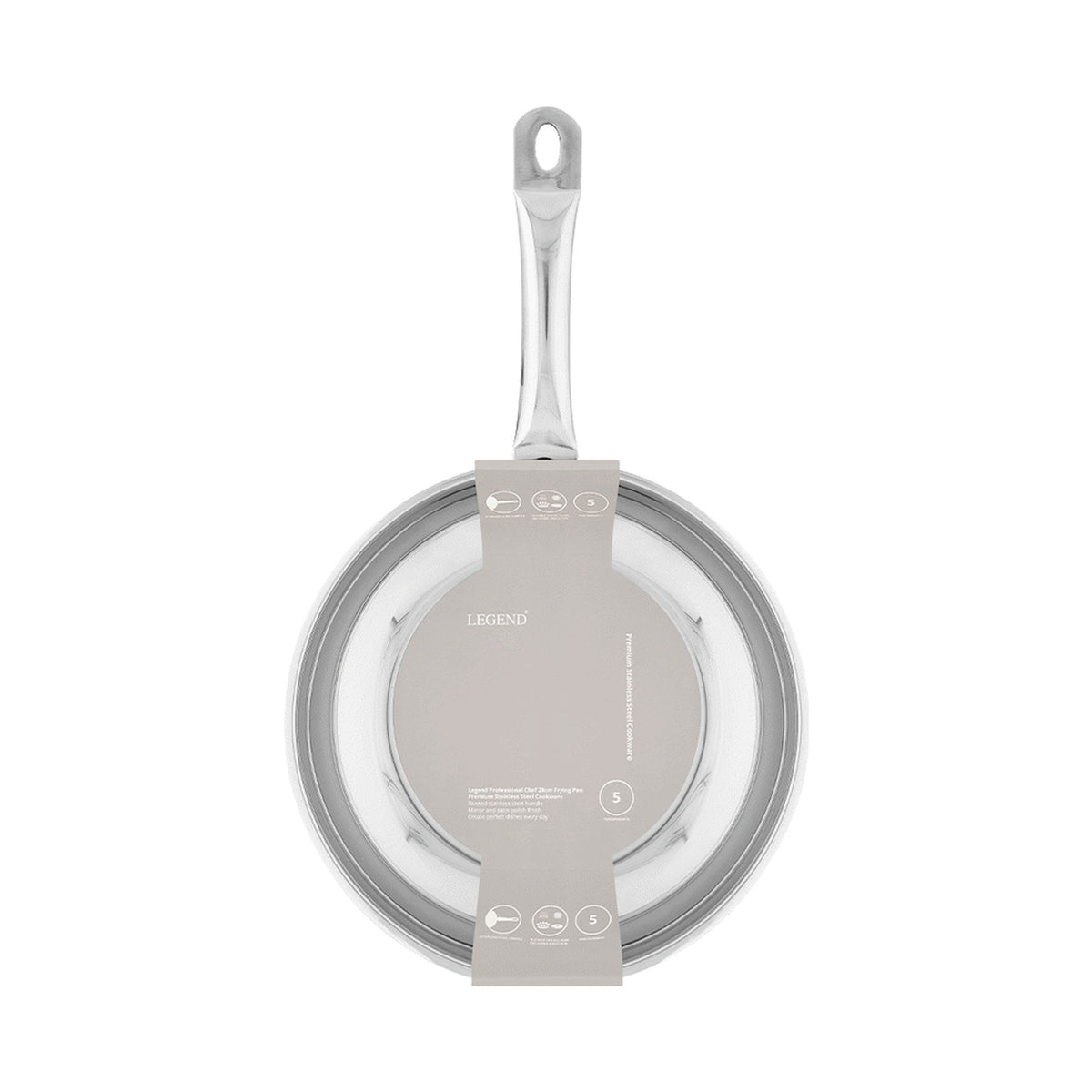 Legend Prof Chef 28cm st/st frying pan
