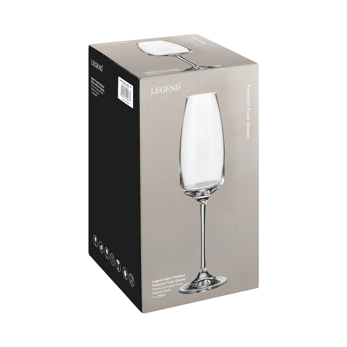 Legend Cape Classique Flute 290ml - 4 Pack