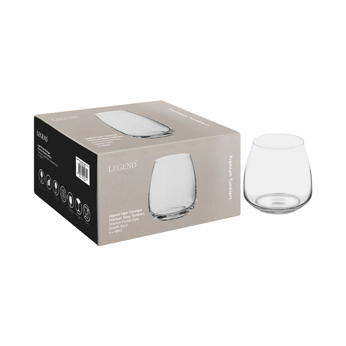 Legend Classique Tumbler 400ml - 4 Pack