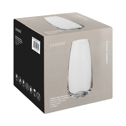 Legend Classique Tumbler 550ml - 4 Pack