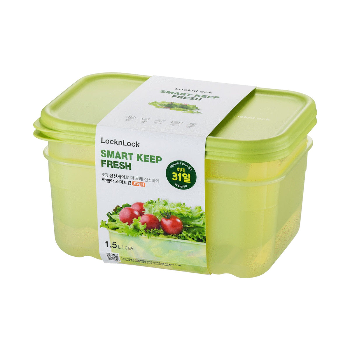 LocknLock Fresh Block rect 1.5lt 2pce