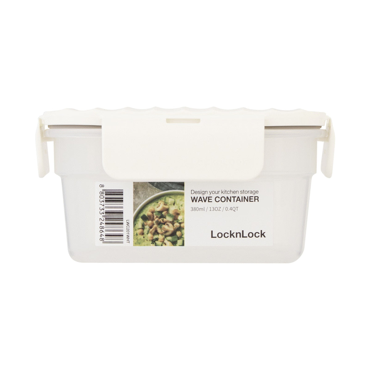 LocknLock Wave container 380ml white