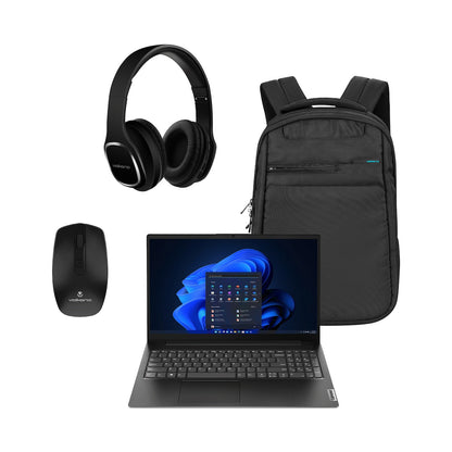 Lenovo Laptop 82YU010NSA - V15 AMD Ryzen 3 8/256 Bag+Mouse+Headphone