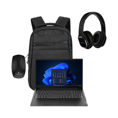 Lenovo Laptop 82YU010NSA - V15 AMD Ryzen 3 8/256 Bag+Mouse+Headphone