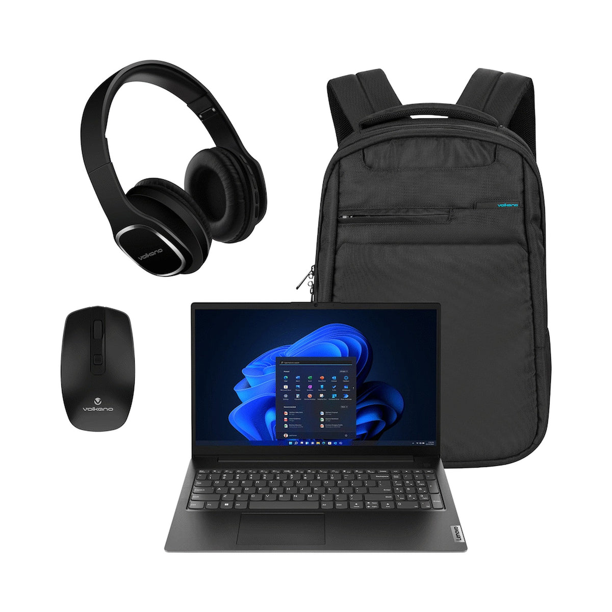 Lenovo Laptop 82YU010NSA - V15 AMD Ryzen 3 8/256 Bag+Mouse+Headphone