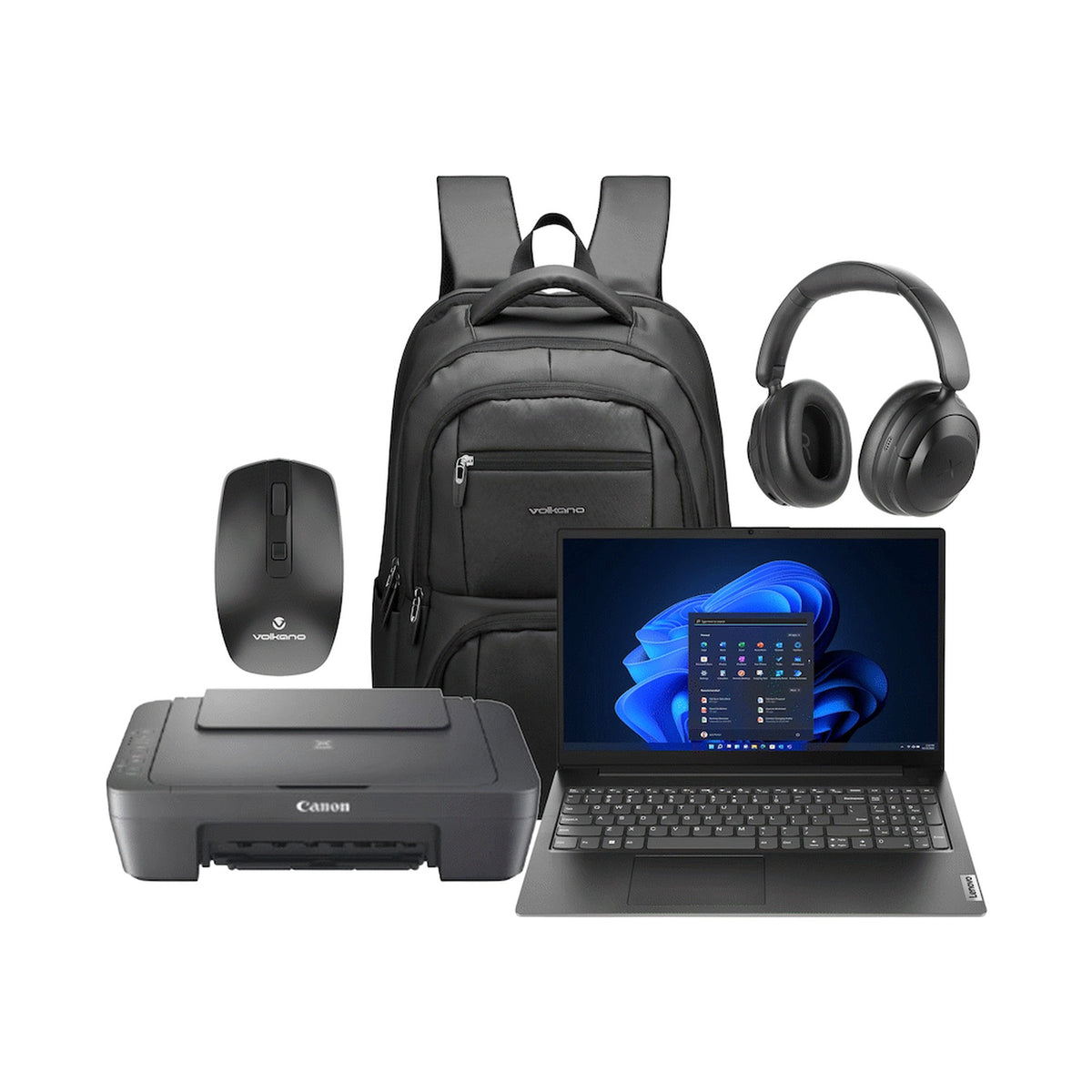 Lenovo Laptop 82YU010NSA - V15 AMD Ryzen 3 8/256 Printer+Bag+Mouse+Headphone