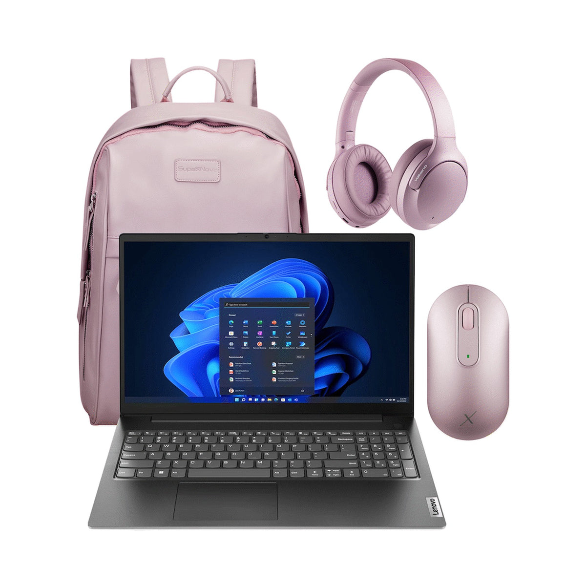 Lenovo 82YU015DSA - V15 AMD Ryzen 5 16/512 Ladies Laptop Bundle