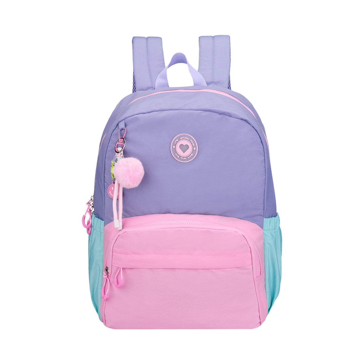 Loop Love Pastel Colour Block Backpack Purple
