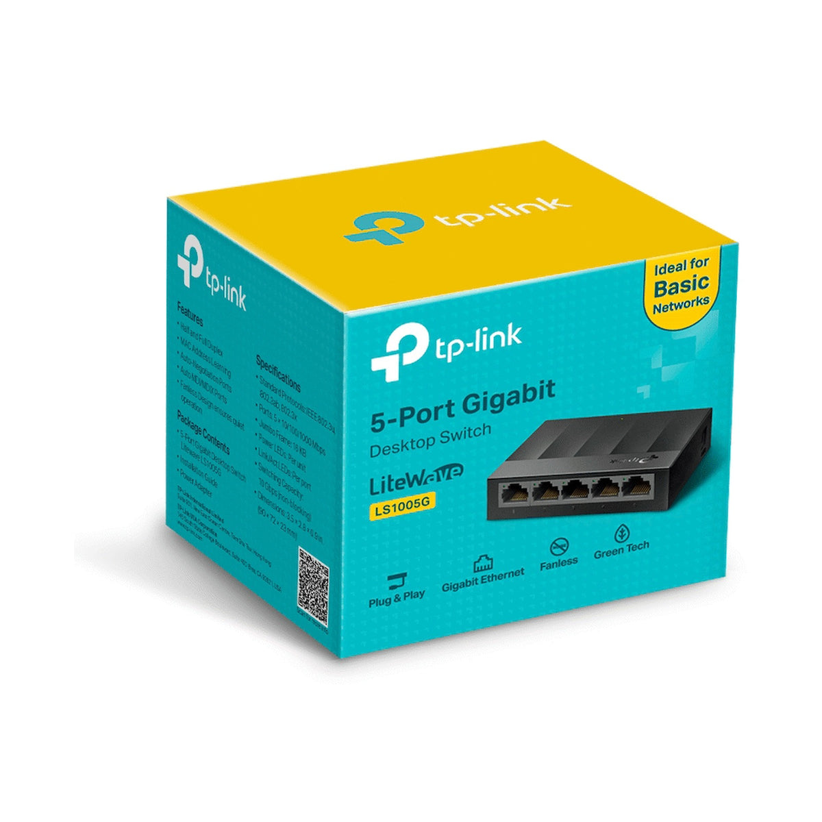 TP-Link LiteWave LS1005G 5-Port Gigabit Desktop Switch