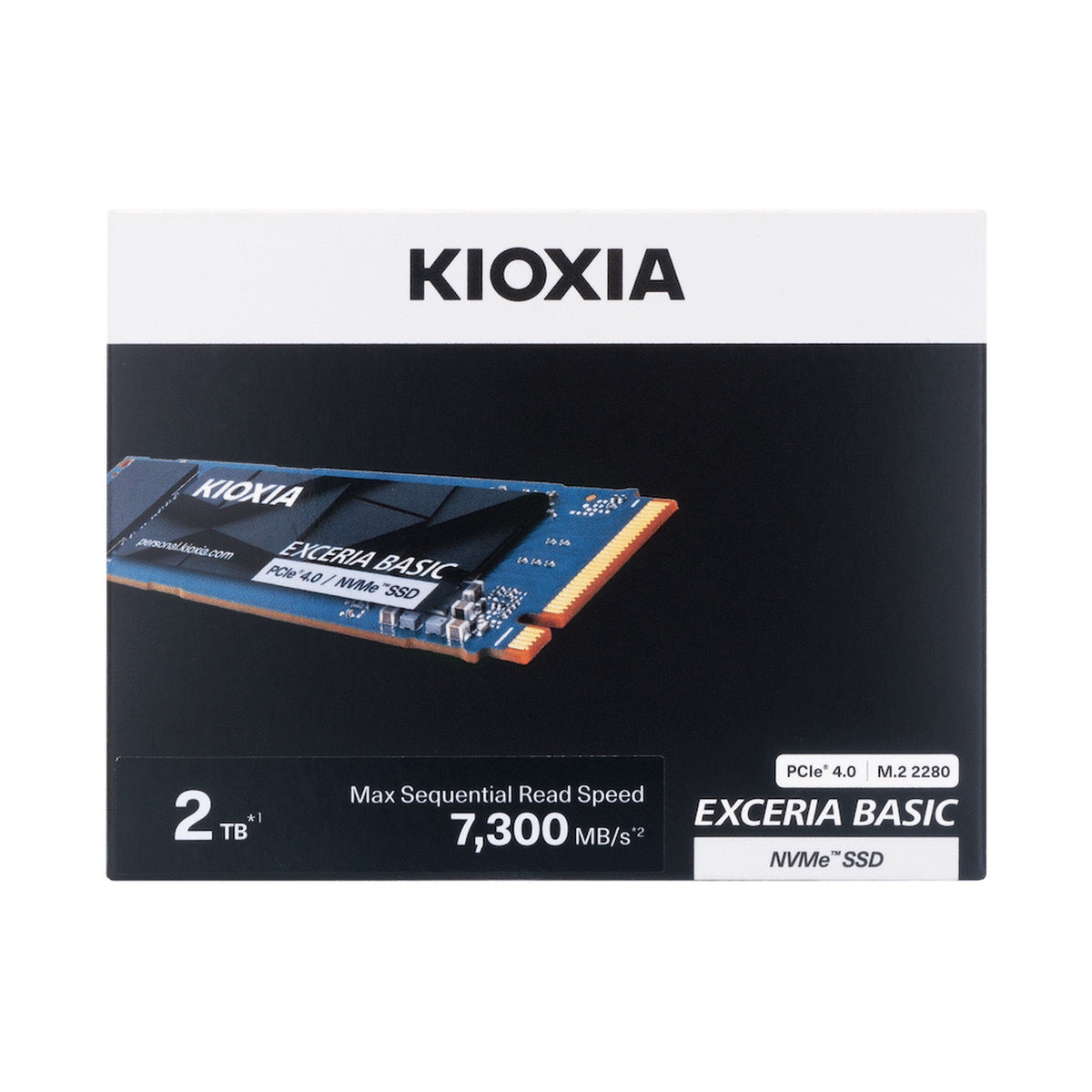 KIOXIA EXCERIA PLUS G4 NVMeTM Series, M.2 2280 2000GB (7,300)