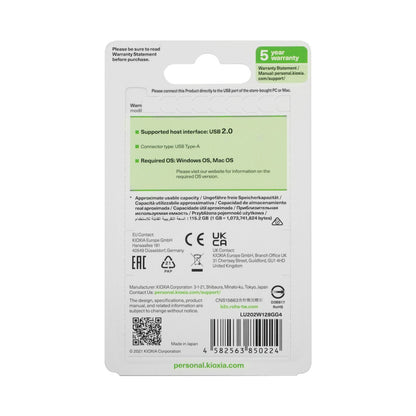 Kioxia 128GB USB 2.0-White