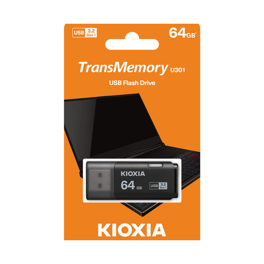 Kioxia U301- 64GB USB 3.2-GEN1-BLK