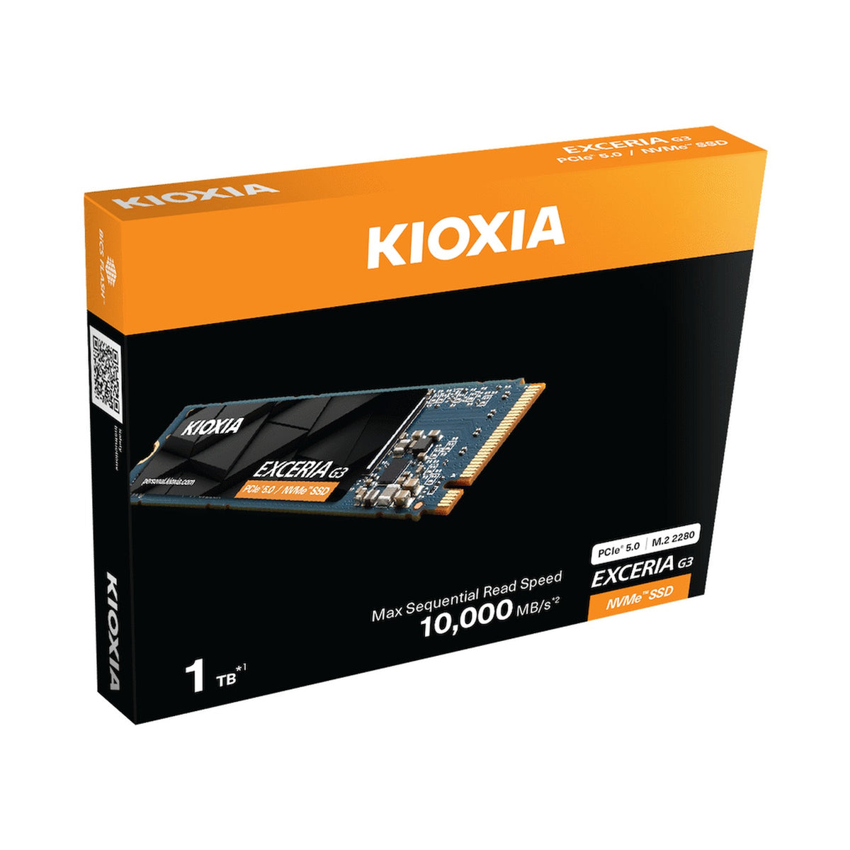 KIOXIA EXCERIA G3 NVMe Series/PCIE 5/M.2 2280 1000GB (10,000/8,900) / 1.3M
