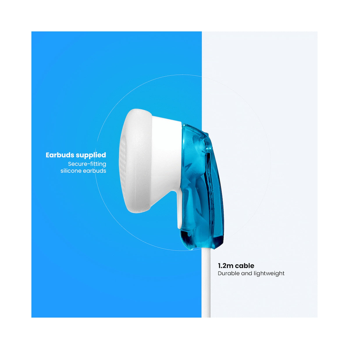 Sony MDR-E9LP Stereo Earbuds (Blue)