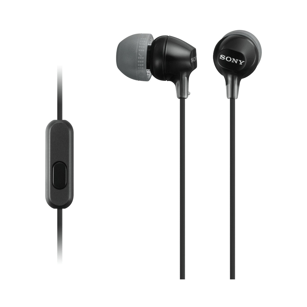 Sony MDR-EX15AP (Black) In-Ear Earphone with Mic for iPhone - Android - BlackBerry