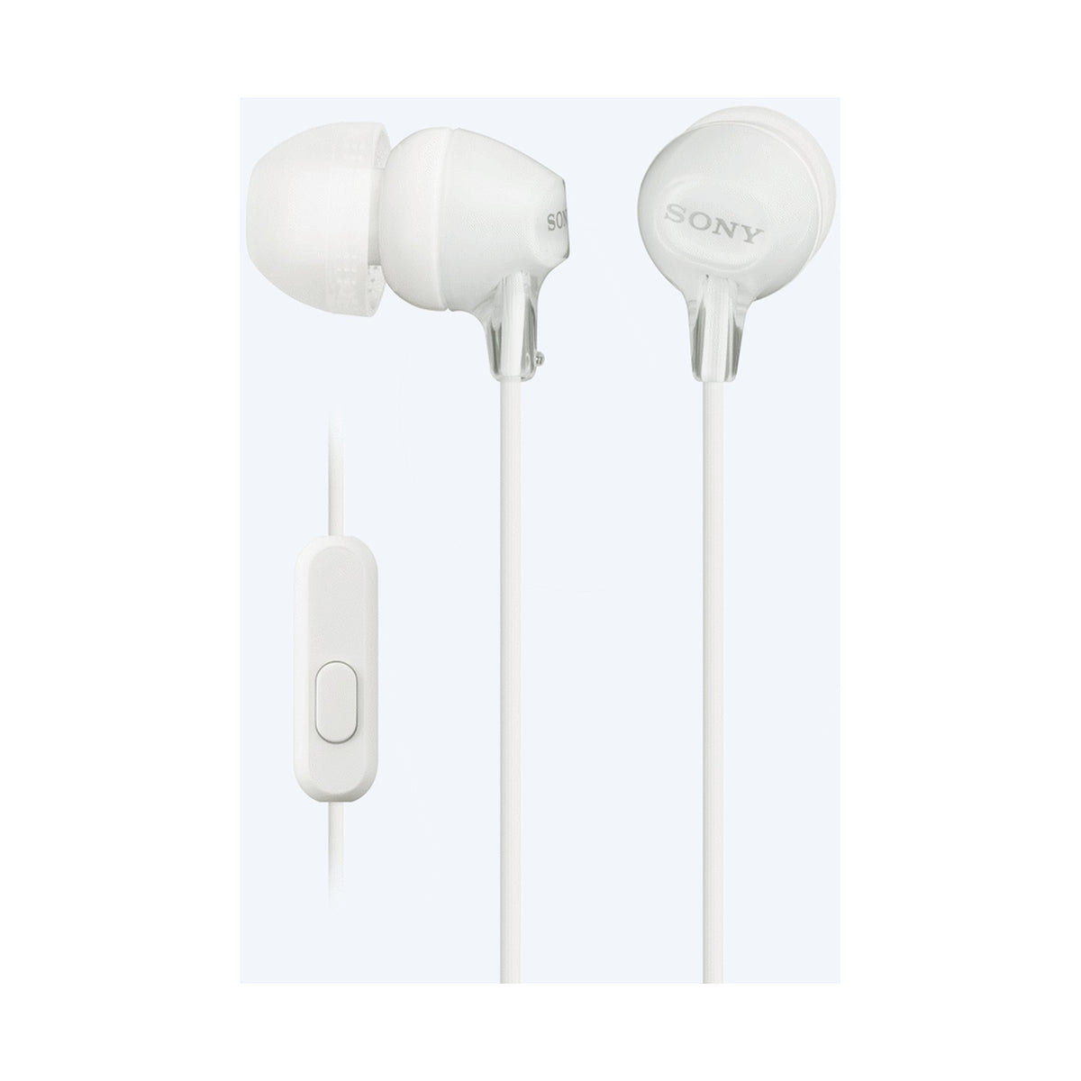 Sony MDR-EX15AP (White) InEar Earphone with Mic for iPhone - Android - Blackberry