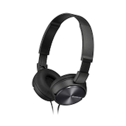 Sony MDR-ZX310AP (Black) Folding Aux Headphones with Mic