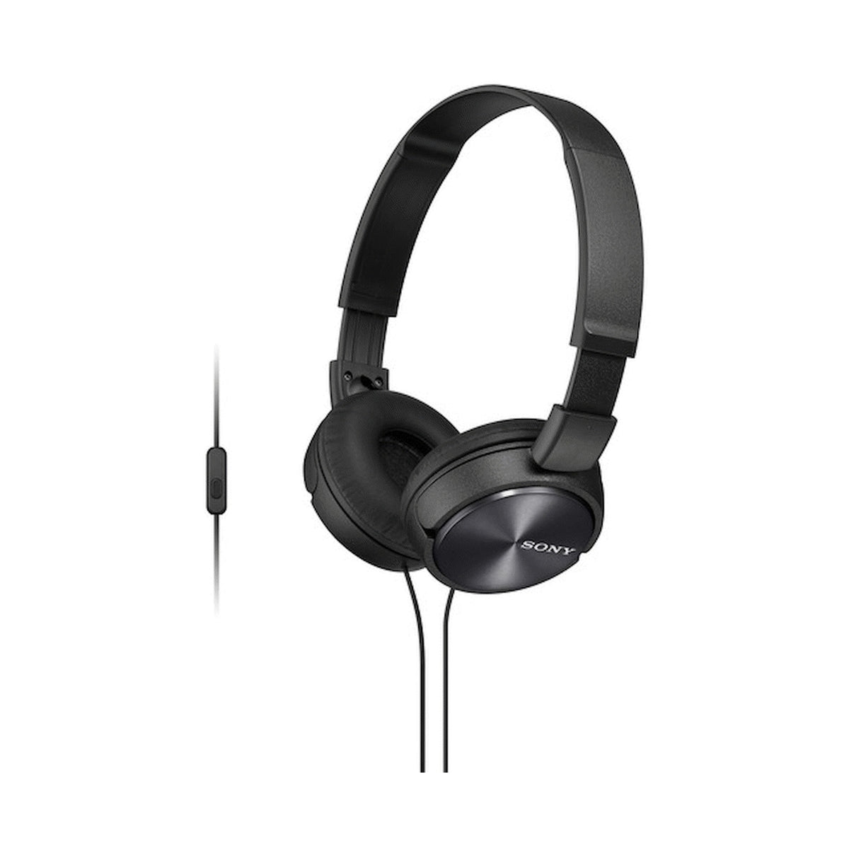 Sony MDR-ZX310AP (Black) Folding Aux Headphones with Mic