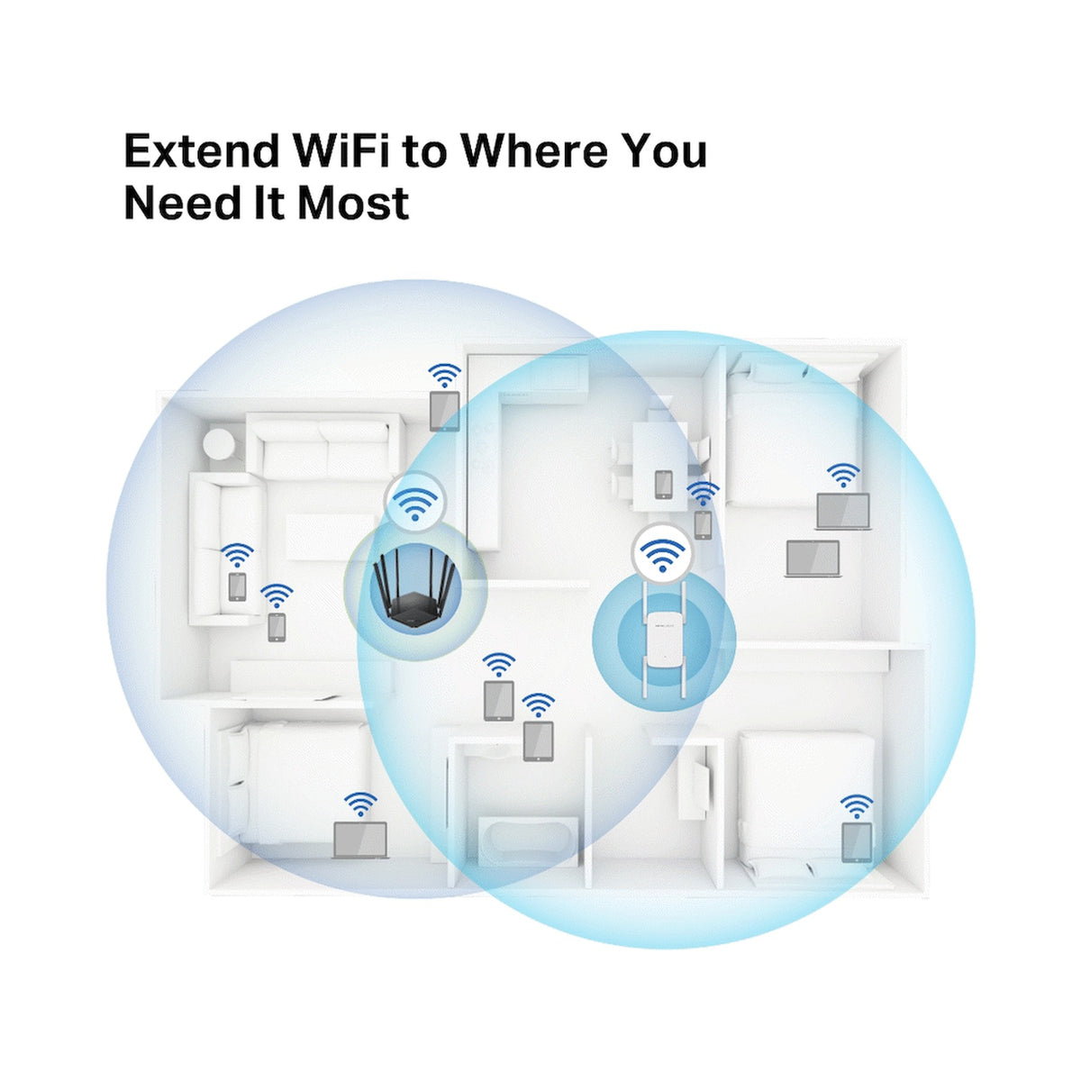 TP-Link Mercusys ME50G AC1900 Wi-Fi Range Extender