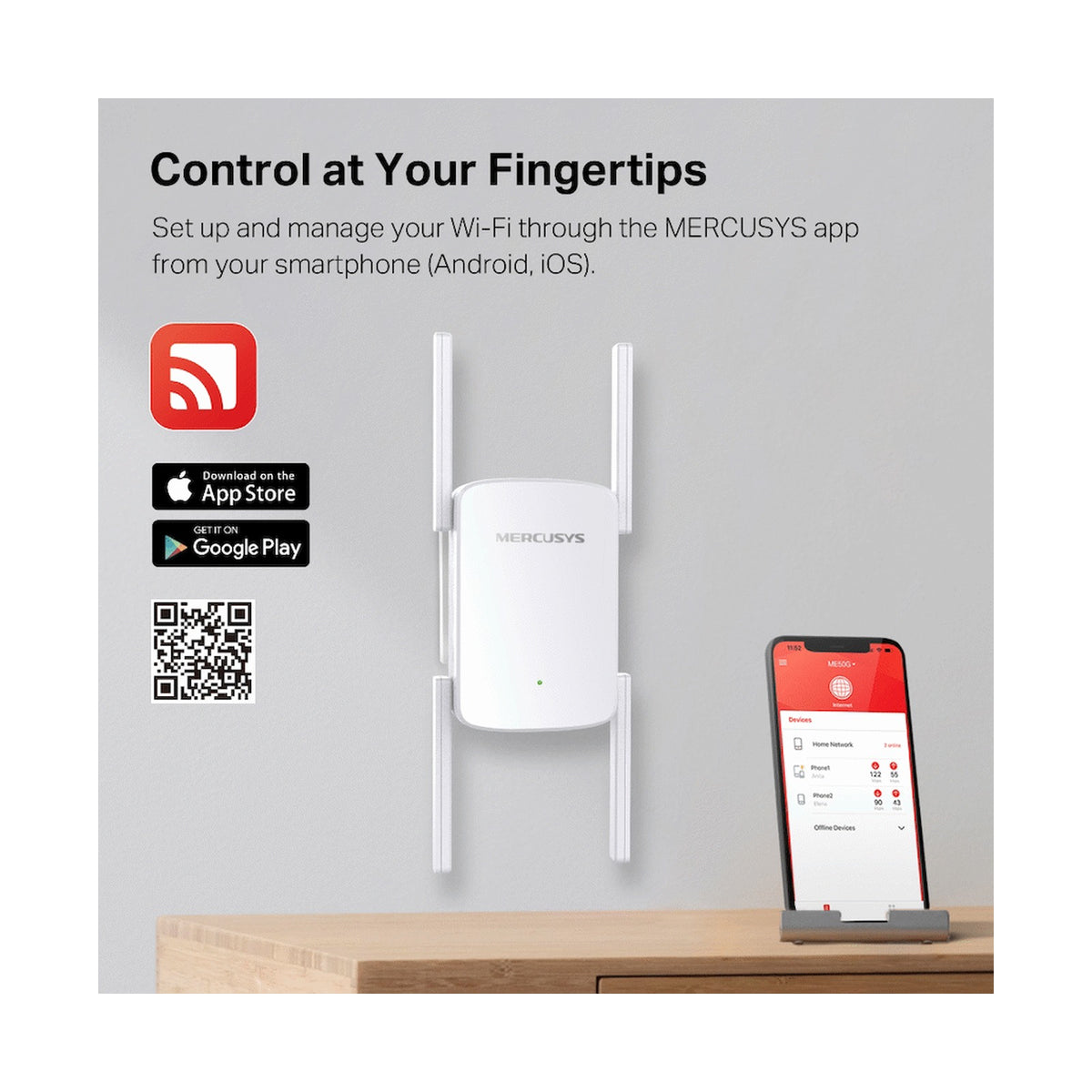 TP-Link Mercusys ME50G AC1900 Wi-Fi Range Extender