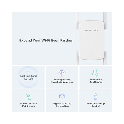 TP-Link Mercusys ME50G AC1900 Wi-Fi Range Extender