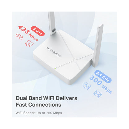 TP-Link Mercusys MR20 AC750 Wireless Dual Band Router