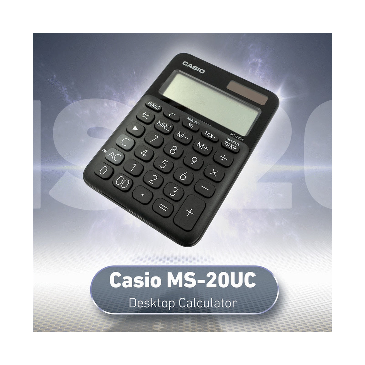 Casio MS-20UC - Desktop Calculator 12-Digit - Black