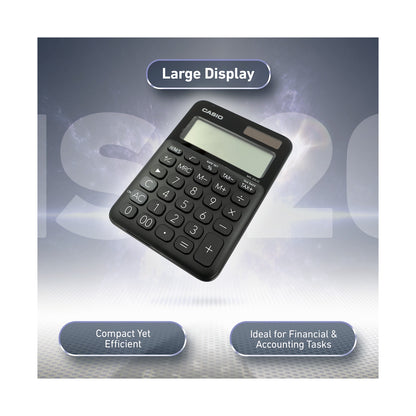 Casio MS-20UC - Desktop Calculator 12-Digit - Black