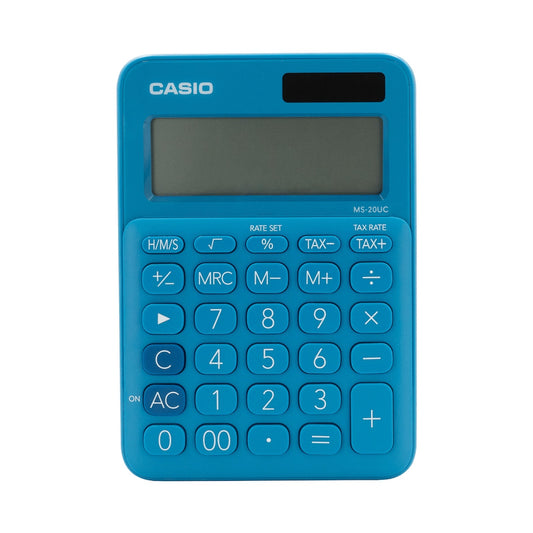 Casio MS-20UC - Desktop calculator 12 Digit - Blue