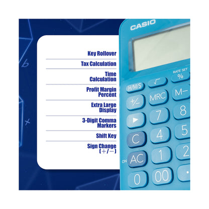 Casio MS-20UC - Desktop calculator 12 Digit - Blue
